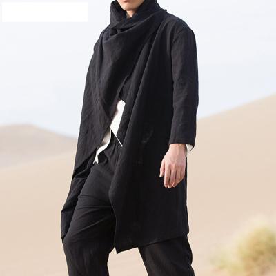 China Viable 2022 Mens Clothing Ditch Coat Mid Length Sleeve Coat Long Cape Cardigan for sale