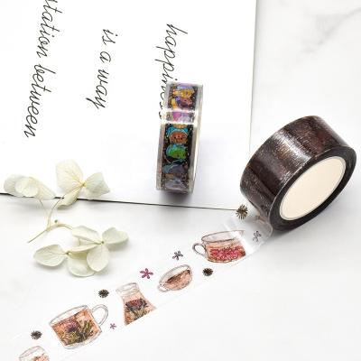 China Waterproof Paper Makers Rose Foil Washi Tape Adhesive Jumbo Rolls Gold Masking Rolls for sale