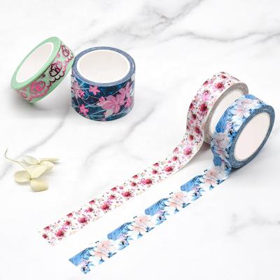 China Flower Waterproof Packaging European Customized Custom Washi Tape For Decoration for sale