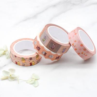 China School Stationery Waterproof Wrapping Office Party Blanking Writing Printed Tropical Breeze Washi Tape for sale