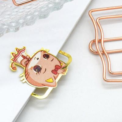 China Europe Promotional Gift Custom Creative Cute Cartoon Role Shape Bookmark For Souvenir for sale