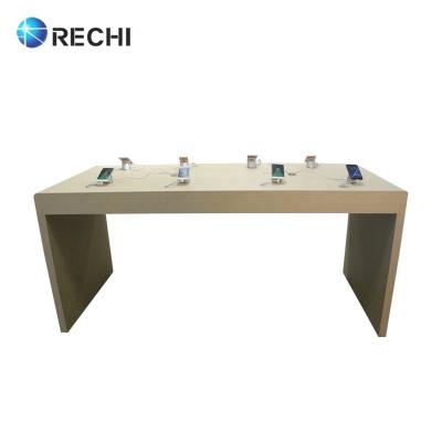 China RECHI Chain Store Mobile Phone Retail Electronic Retail Display Custom Table For Cell Phone Shop Display Design The Counter for sale