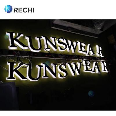 China Waterproof LED Modules RECHI Custom Advertising Light Signage For Shop Retail 3D Fascia Channel Acrylic Bright Led Backlit Light Logo Sign Letters for sale