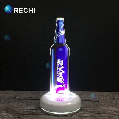 China Waterproof Custom LED Modules RECHI Advertising Runway Beacon Signage For Retail Store Countertop Acrylic Beer Bottle LED Illuminated Office Night Sign for sale