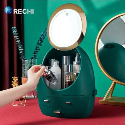 China Personal Wholesale Beauty Plastic Mask Lipstick Brush Makeup Storage RECHI Salon Cosmetic Box For Cosmetic Organizer for sale