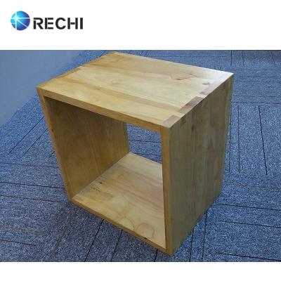 China RECHI Chain Store Retail Electronic Custom Mall Comfortable And Leisure Solid Wood Bar Stool For Mobile Phone Shop Customers Experience for sale