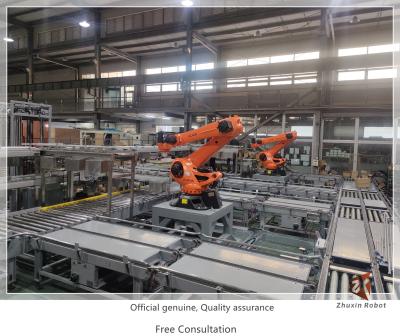 China OEM Industrie-Roboterzelle Palletizing-Roboterzelle für Lebensmittel, Logistik, Verpackung zu verkaufen