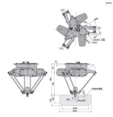 Cina Kawasaki Robot'S 4 Assi 2 Kg Alta Velocità Sorting Manufacturing in vendita