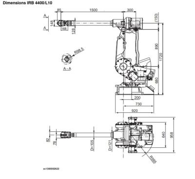 Cina Abb Irb 4400 Datasheet Precisione 0,05 mm Per fornitore di robot industriali in vendita