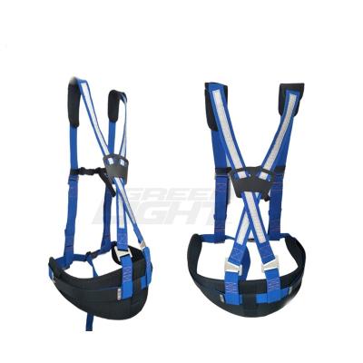 China Safety Devices / For Cap Lamp Carrying Crossing Supported Miners Safety Belts Adjustable Pullout Belt Bottoming High Tensile Polyester Posture Belt for sale