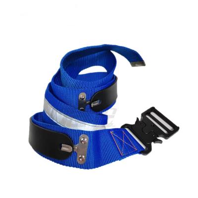 China Safety Devices / For Hat Lamp Polyester Webbing Adjustable Miners Carrying Grasp Belt With Self Locking Clips Reflective Mark For Mining Lamp Battery Self Rescuer for sale