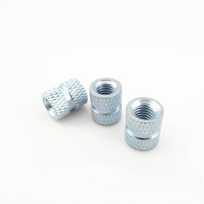 China Dongguan High Quality Lock Machine Turning Mini Metal Insert Knurled Slotted Nut for sale