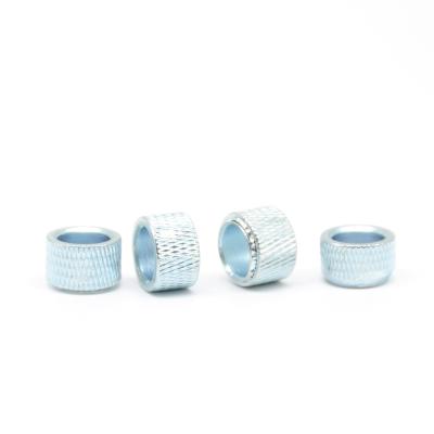 China Blue Galvanized Knurled Support Sleeve Turing Parts Galvanized Bushing for sale