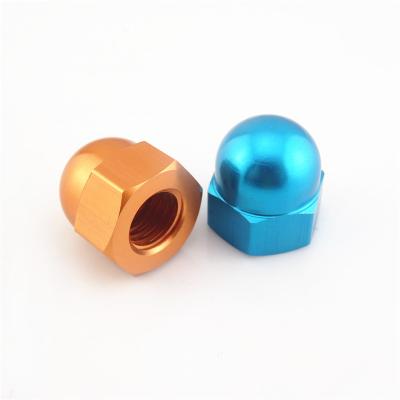 China Stainless Steel Aluminum Arch Cap Heavy Industry Thumb Cap Carbon Steel Cap Nuts for sale