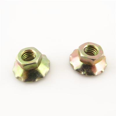 China Heavy Industry Galvanized Yellow Special Tapered Nut Washer Zinc Furniture Nut for sale