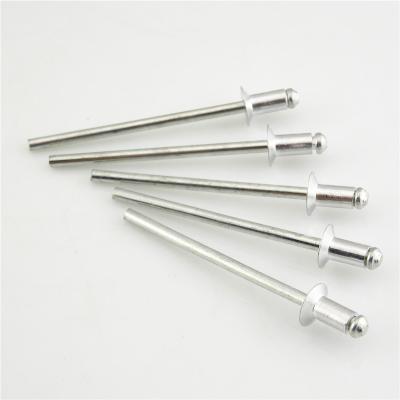 China Connection GB/T12617 mandrel rivet blind aluminum steel pin flat head rivet aluminum break rivets for sale