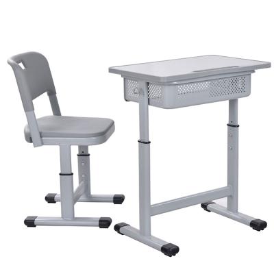 China Adjust Height Used School Furniture For Sale Simple School Desk Folding School Chair Desk A1404 for sale