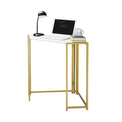 China Cheap Price Bedside Table Morden Wooden Side Desk Foldable With Metal Frame For Living Room for sale