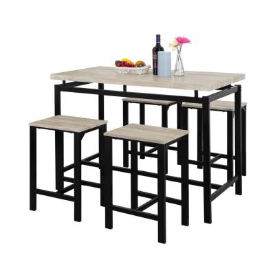 China Modern Dining Table and Chairs Contemporary Home Metal Furniture Restaurant Style Stools and Chairs Dining Room Sets for sale