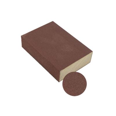 China Long Life High Performance China Factory Size 95*72*25 Grit 40-60 2 Sides Sponge Block Sanding Grinding Block for sale