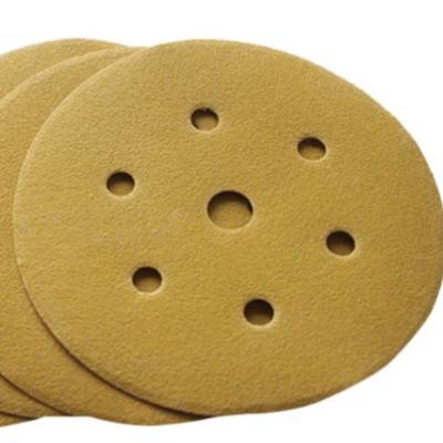 China Competitive dry abrasive sandpaper colorful sandpaper discs automotive sand paper hook&loop sanding discs for sale