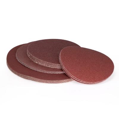 China High Quality Paper Base Aluminum Oxide Hook And Loop Abrasive Disc for sale