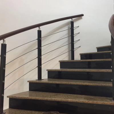 China Modern Factory Wholesale Stainless Steel Stair Railing Handrail Glass Balustrade for sale