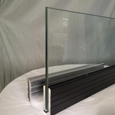 China Modern Square Steel Wire Rail Post Glass Tube Railing for sale