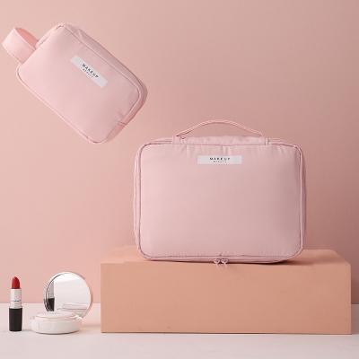 China Large Portable Waterproof Makeup Cosmetic Case Bag Travel Organizer Toiletry Bag Make Up Storage Wash Bath Bag for sale