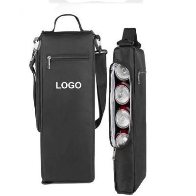 China New Arrival Reusable Adjustable Shoulder Strap Golf Cooler Bag Insulated Beer Cooler Hold 6 Pack Box Holder for sale