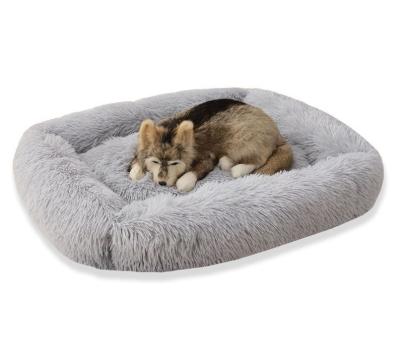 China Home Breathable Soft Nest Bed Pet Cat Dog Plush Shape Mat Square Autumn And Winter Keep Cage Warm Indoor Pad Cute Sofa Kennel for sale