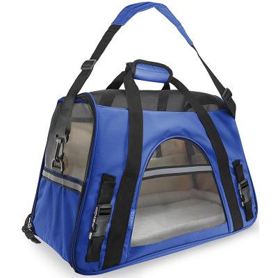 China Sustainable Comfort Cat / Dog Pet Carrier Soft Sided Travel Tote Bag Airline Approved for sale