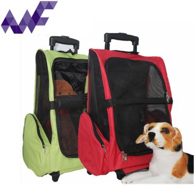 China 5 Colors Easy Stored Pet Trolley Pet Carrier Backpack Carrier Pet Trolley Backpack for sale