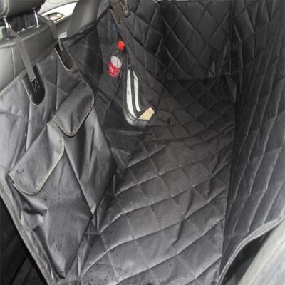 China Polyester Quilted Waterproof Car Seat Cover For Pet With Mesh Window for sale