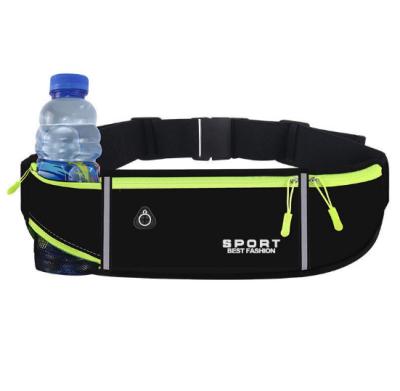 China Water Proof Sports Pouch Belt Waist Bag Increasing Recycling Outdoor Running Jogging Waterproof Phone Pack With Water Bottle Holder for sale