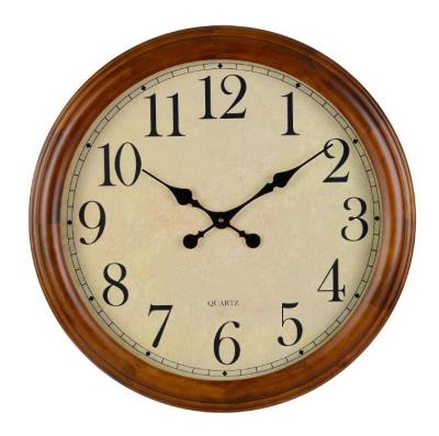 China Wooden Hotel Antique Decor Home Office Customization Classic Traditional Traditional European Style Wall Clock for sale