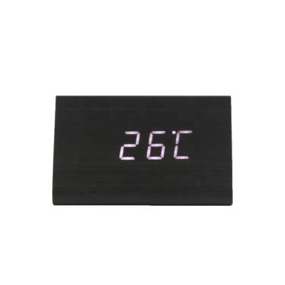 China High Antique Style Popularity Desktop Digital Clock Cheap Wooden Led Clocks for sale