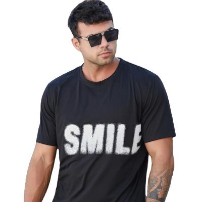 China anti-wrinkle 95%cotton 5% elastane logo custom private fitness gym wear sports apparel men's plain blank t-shirt for sale