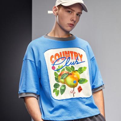 China Breathable Wholesale Men's Oversized Tee Shirt Graphic Stitches Custom Oversized Designer T-shirt Print T-shirt For Men for sale