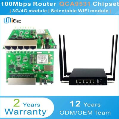 China Soho Qualcomm QCA9531 2.4G High Power Router Firewall Gateway OpenWRT QSDK MT7612 WIFI PCBA ODM OEM Custom for sale