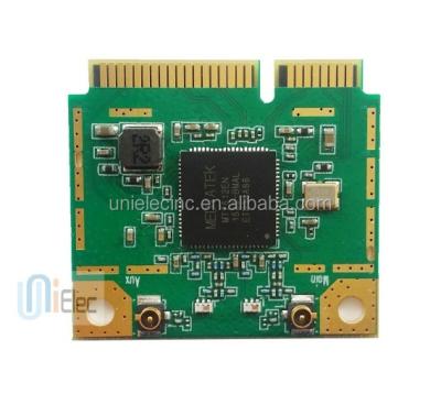 China MTK MT7612 2x2 2.4G&5G 802.11ac/b/g/n 867Mbps Half MT7612E MiniPCIE NIC Custom Support MTK omnipeek PCBA ODM OEM WiFi Board U7612E-H1 for sale