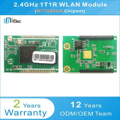 China MTK MT7688AN 1x1 802.11 b/g/n 2.4GHz 1T1R WLAN Custom DIP Module PCBA WiFi Board MT7688 ODM U7688-M1 for sale