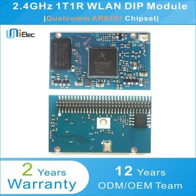 China Qualcomm AR9331 1x1 802.11 b/g/n 2.4GHz 1T1R WLAN Custom DIP Module PCBA WiFi Board AR9331 ODM U9331-M1 for sale