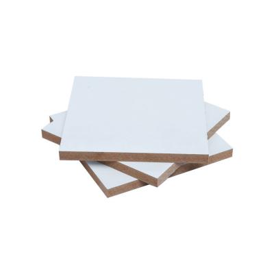 China 8mm 12mm 18mm MDF Laminated Board Embossed Prelaminated MDF Board for sale