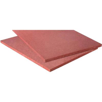 China Indoor E0 Red MDF Board 18mm Fire Retardant MDF With HPL Laminate for sale