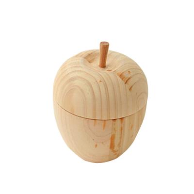 China Table Top Creative Handmade Shape China Life Apple Wood Gift Box for sale