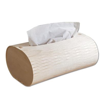 China Eco - Friendly Custom Laser Cut Soft Wooden Tissue Box for sale