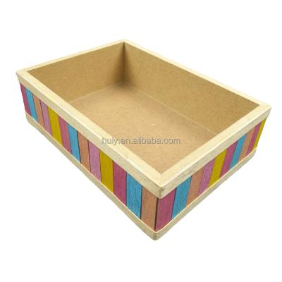 China Best selling products handmade in Japan small crate gift box laser cut wooden gift box for watches for sale