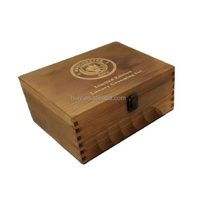 China Best Selling Handmade Products In Dubai Pen Custom Gift Box Wooden Gift Packing Box For Honey for sale