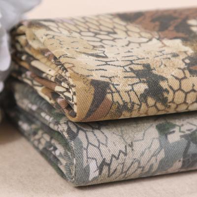 China Desert Snake Shrink-Resistant Cotton Twill Polyester 35 Polyester 65 Military Camouflage Fabric for sale